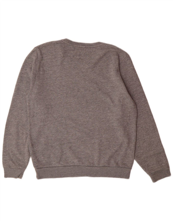 JACK WILLS moletom masculino jumper médio cinza algodão manchado