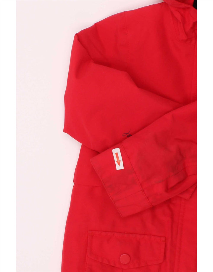 Capa de chuva com capuz para meninas Joyce 3-4 anos poliéster vermelho