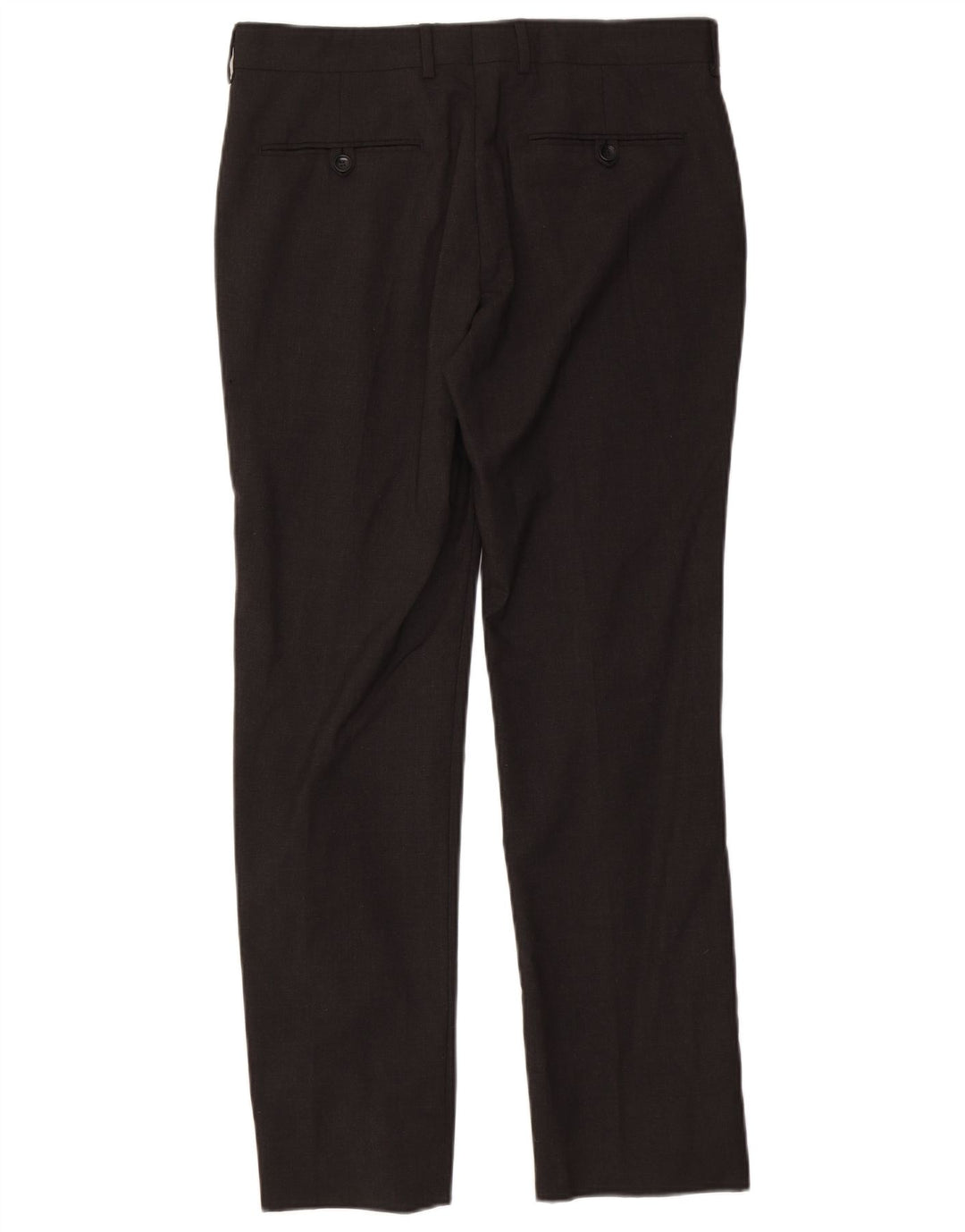 Calça masculina Zara Straight Suit EU 40 Médio W31 L30 Cinza Poliéster