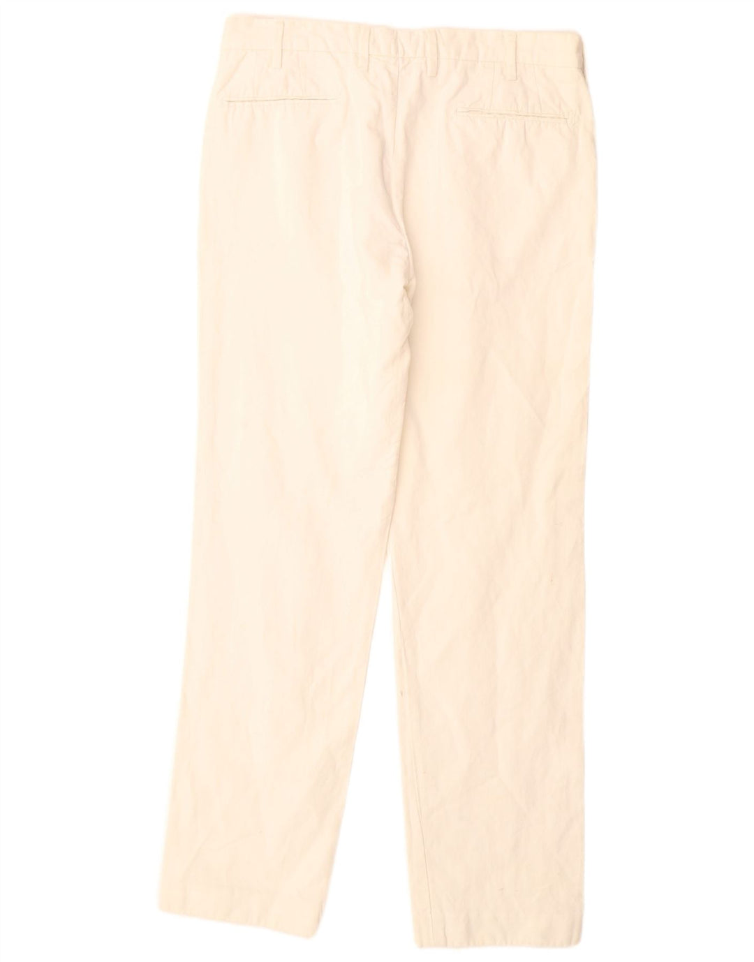 Calça masculina reta MASSIMO DUTTI UE 42 grande W32 L32 branco