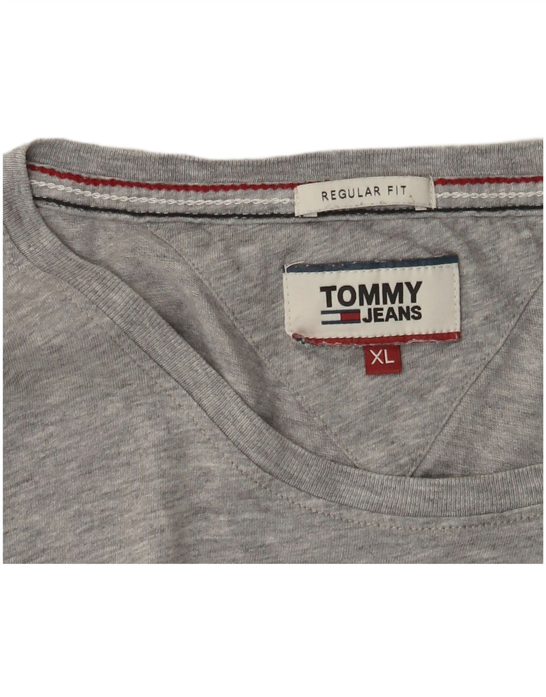 Camiseta masculina Tommy Hilfiger Regular Fit Top XL cinza manchado