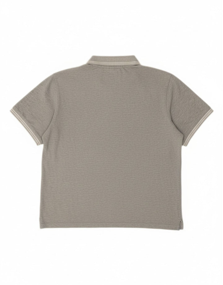 Camisa polo masculina CHAMPION Easy Fit algodão cinza médio