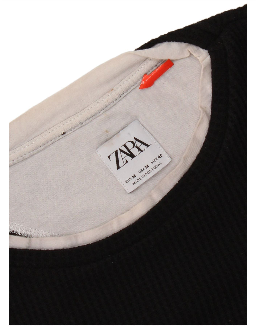 Zara Moletom Masculino Jumper Médio Preto
