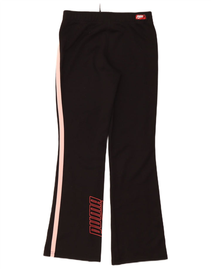 Calça de treino feminina Puma UK 10 pequena preta poliéster
