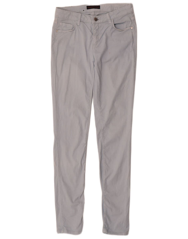 Calça feminina casual skinny Trussardi W26 L30 algodão azul