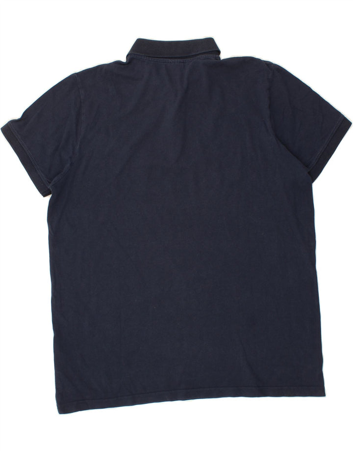 KAPPA Mens Polo Shirt 2XL Navy Blue Cotton Vintage Kappa and Second-Hand Kappa from Messina Hembry 