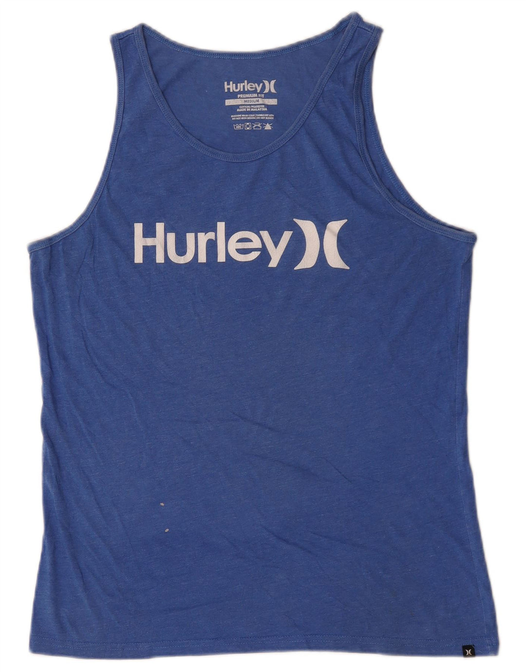 Hurley Mens Premium Fit Graphic Vest Top Médio Algodão Azul
