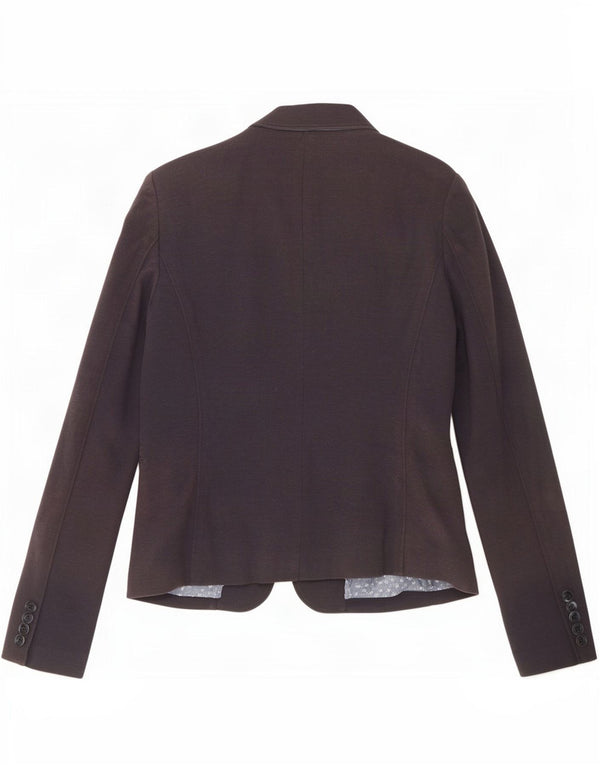 Jaqueta blazer feminina Tommy Hilfiger com 1 botão Reino Unido 12 algodão azul marinho médio