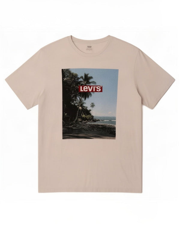 Camiseta gráfica masculina Levi's Top grande branco