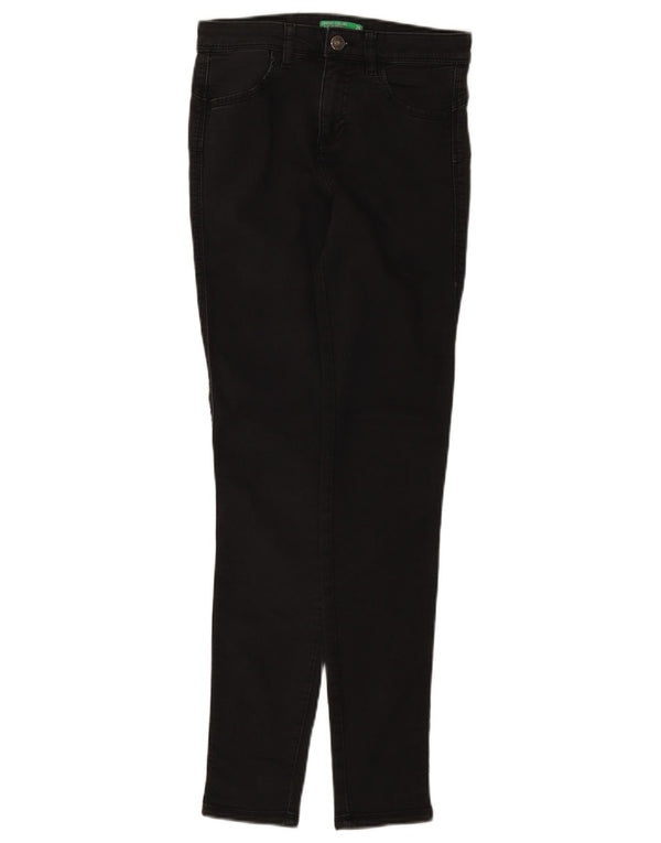 Benetton Jeans Slim Feminino W26 L29 Algodão Preto