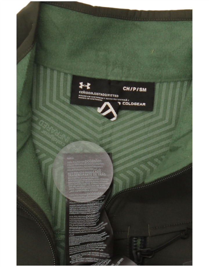 UNDER ARMOUR Masculino Cold Gear Jaqueta superior de poliéster cáqui pequeno
