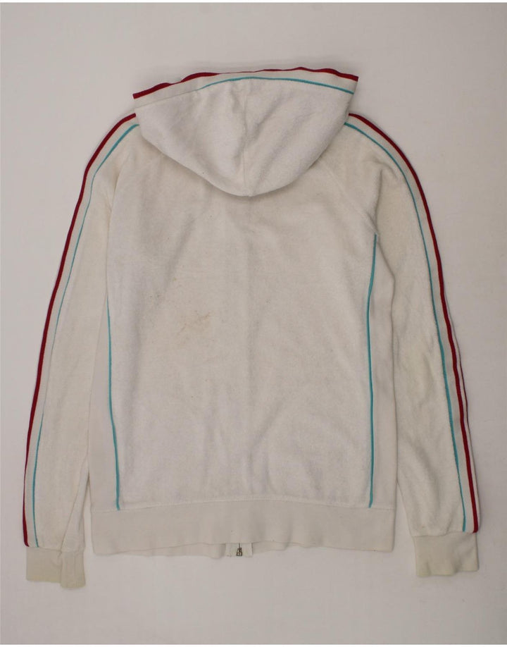 CONVERSE Girls Graphic Zip Hoodie Sweater 13-14 Years White Cotton Vintage Converse and Second-Hand Converse from Messina Hembry 