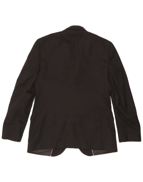 Jaqueta blazer masculina de ajuste regular de 2 botões Marks & Spencer Reino Unido 38 médio preto