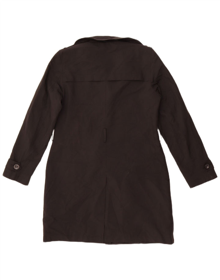 Casaco impermeável feminino Marks & Spencer Reino Unido 12 poliéster preto médio
