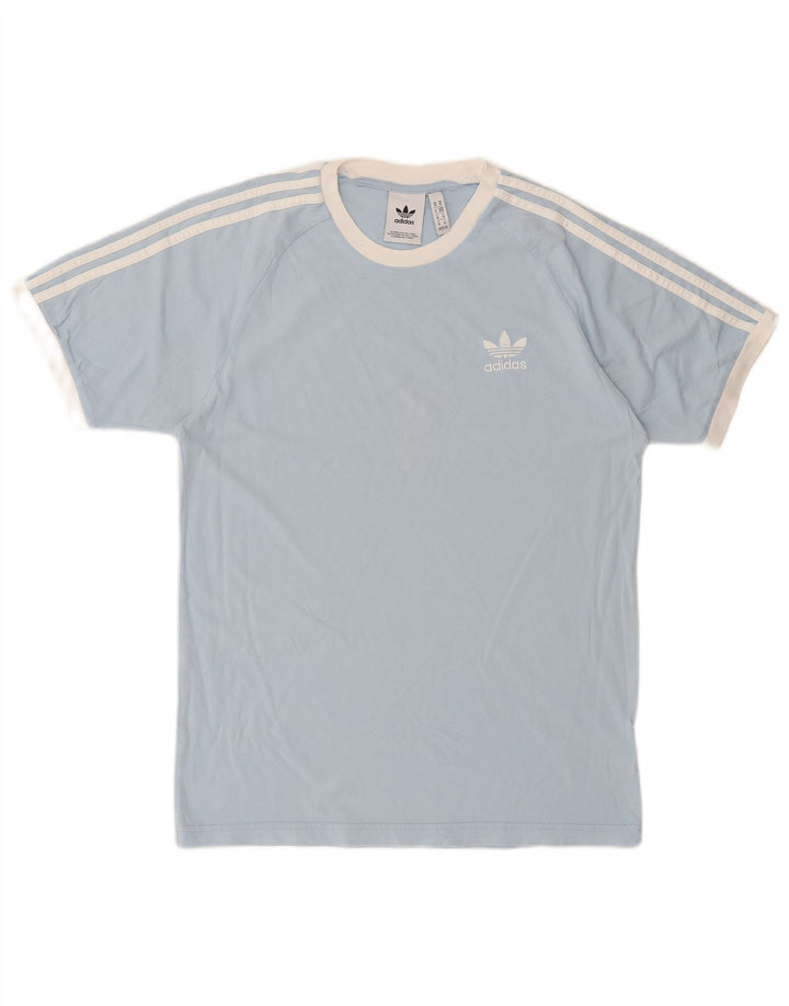ADIDAS Camiseta Masculina Top Médio Algodão Azul