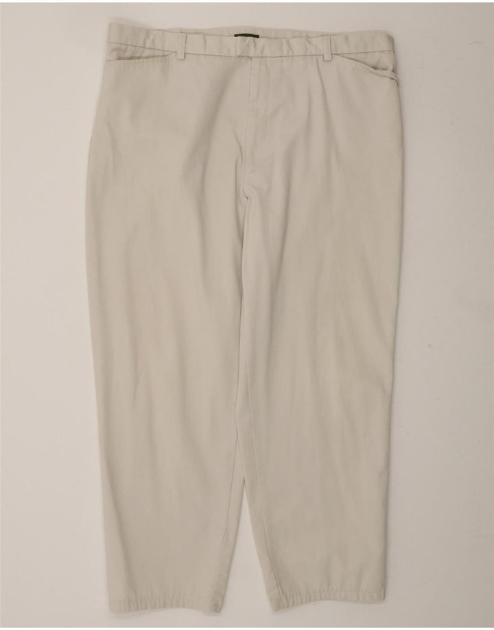 DOCKERS Womens Tapered Casual Trousers W37 L27 White Cotton Vintage Dockers and Second-Hand Dockers from Messina Hembry 