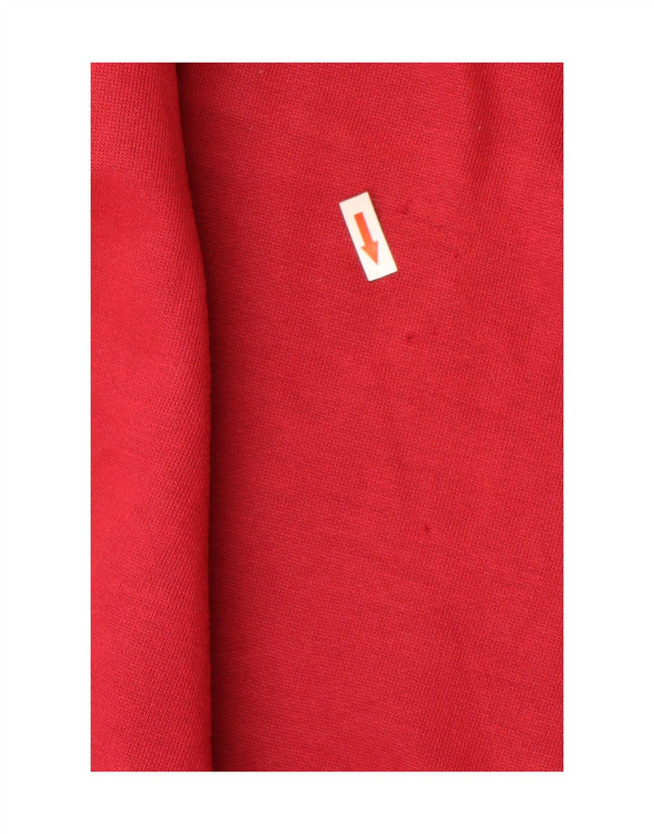 Moletom gráfico masculino vintage Jumper XL vermelho colorblock