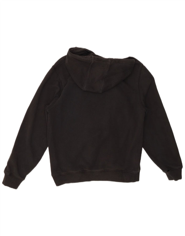 Suéter com capuz gráfico masculino HUGO BOSS pequeno preto