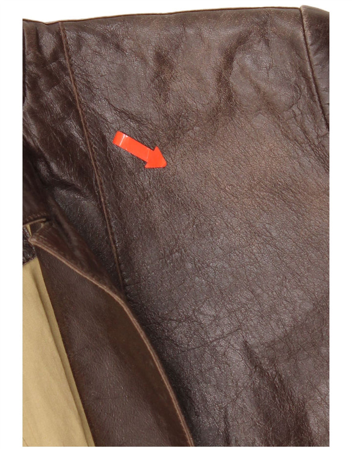 Jaqueta blazer feminina de 2 botões Massimo Rebecchi IT 46 grande marrom