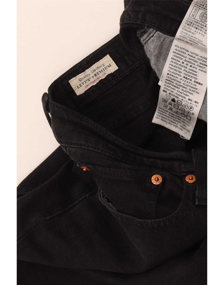 Calça jeans feminina Levi's Wedgie Straight W29 L28 algodão preto
