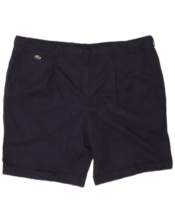 Lacoste Mens Chino Shorts IT 54 2XL W42 Poliéster Azul Marinho