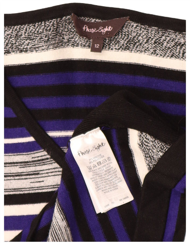 Vestido jumper feminino Phase Eight Reino Unido 12 médio listrado multicolorido