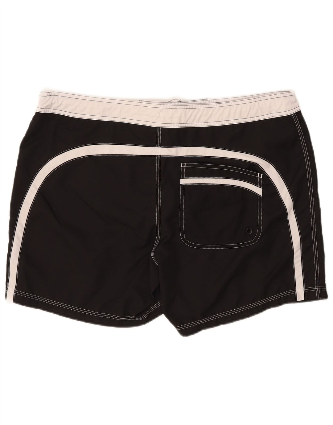 Calções de banho masculinos Tribord EU 48 poliéster colorblock preto médio