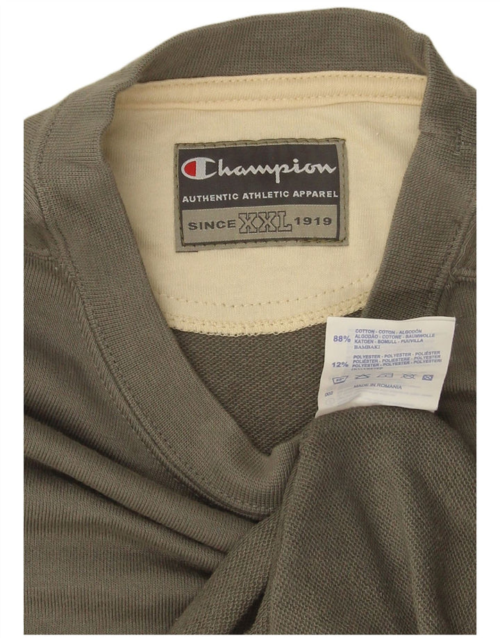 Champion moletom masculino jumper 2XL algodão cinza