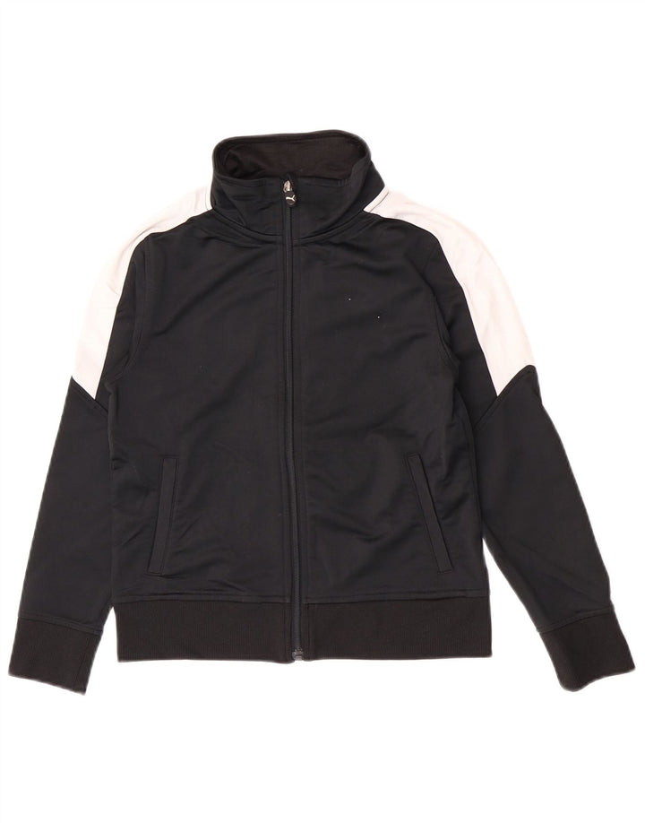 Jaqueta Puma Meninos Treino Top 7-8 Anos Pequeno Preto Colourblock Poliéster