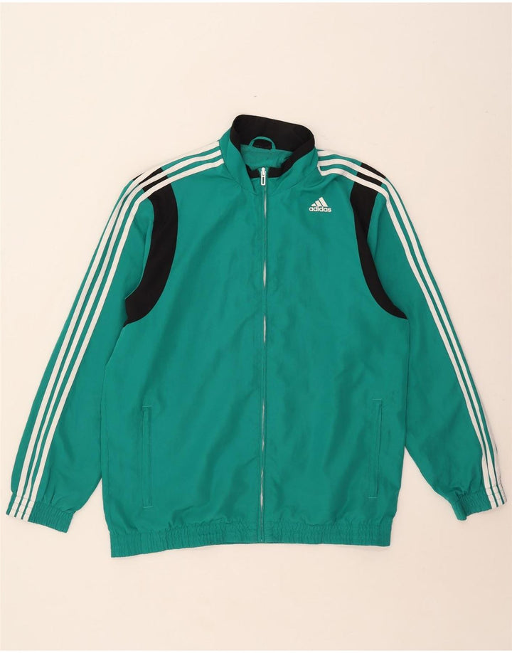 Adidas Mens Climalite Tracksuit Top Jacket Grande Turquesa Colourblock