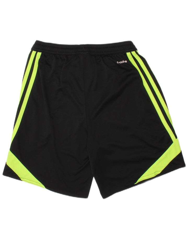 ADIDAS Meninos Climalite Sport Shorts 11-12 Anos Preto Colorblock