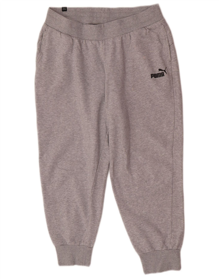 Calça de treino feminina Puma Joggers UK 14 grande cinza