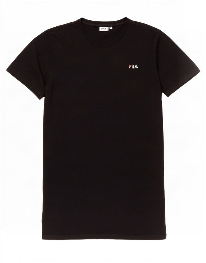 Camiseta masculina Fila Top médio algodão preto
