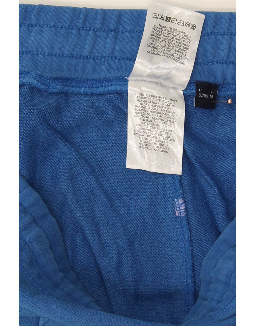Shorts esportivos masculinos North Sails médio azul algodão