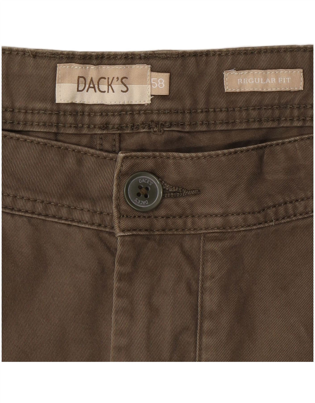 DACK'S Shorts cargo masculino de ajuste regular tamanho 48 2XL W40 algodão cáqui