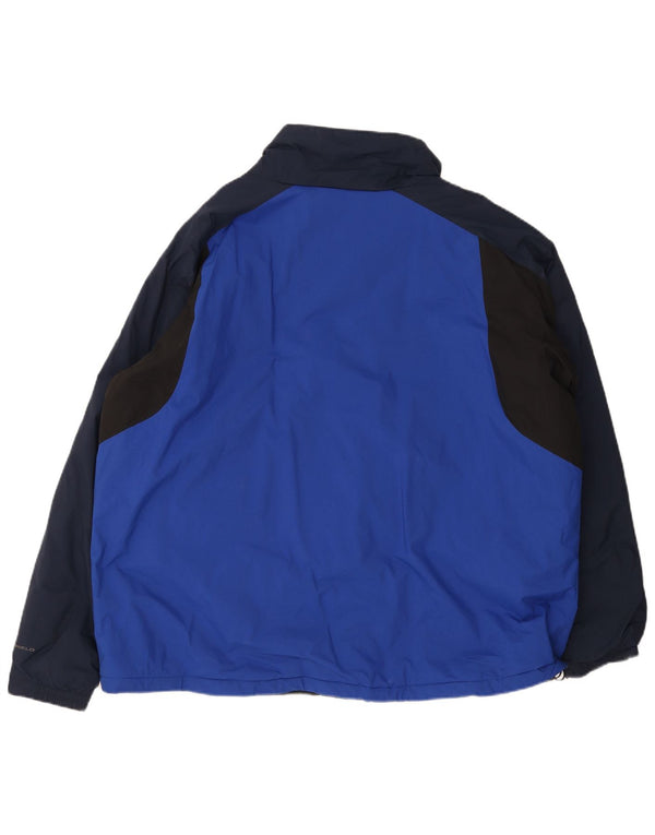 Jaqueta de esqui masculina Columbia com capuz regular fit UK 44 2XL azul colorblock