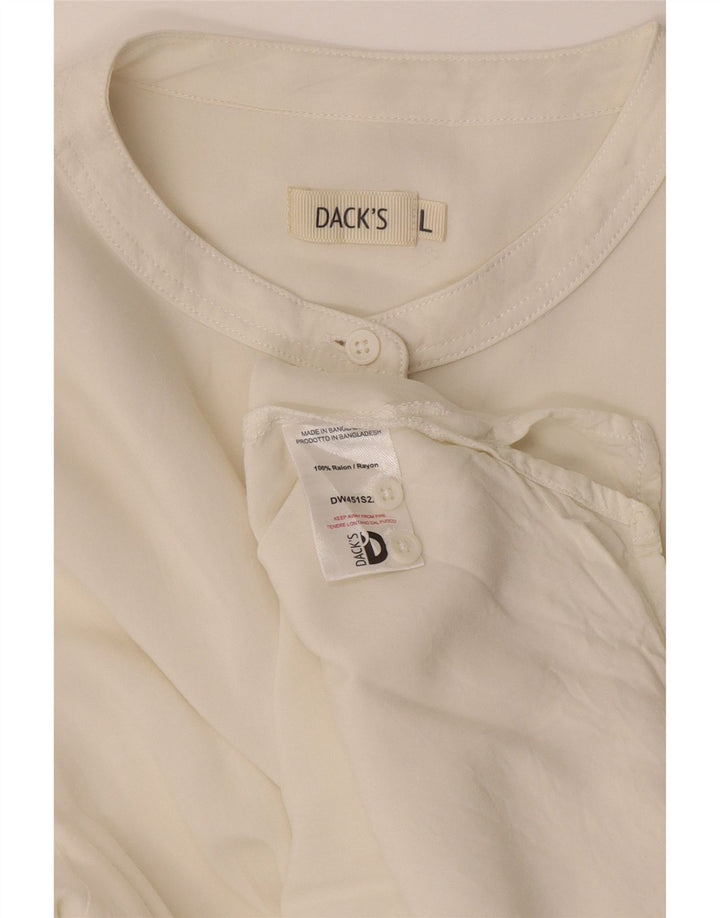 Pulôver feminino Longline Dack's Reino Unido 16 grande rayon branco