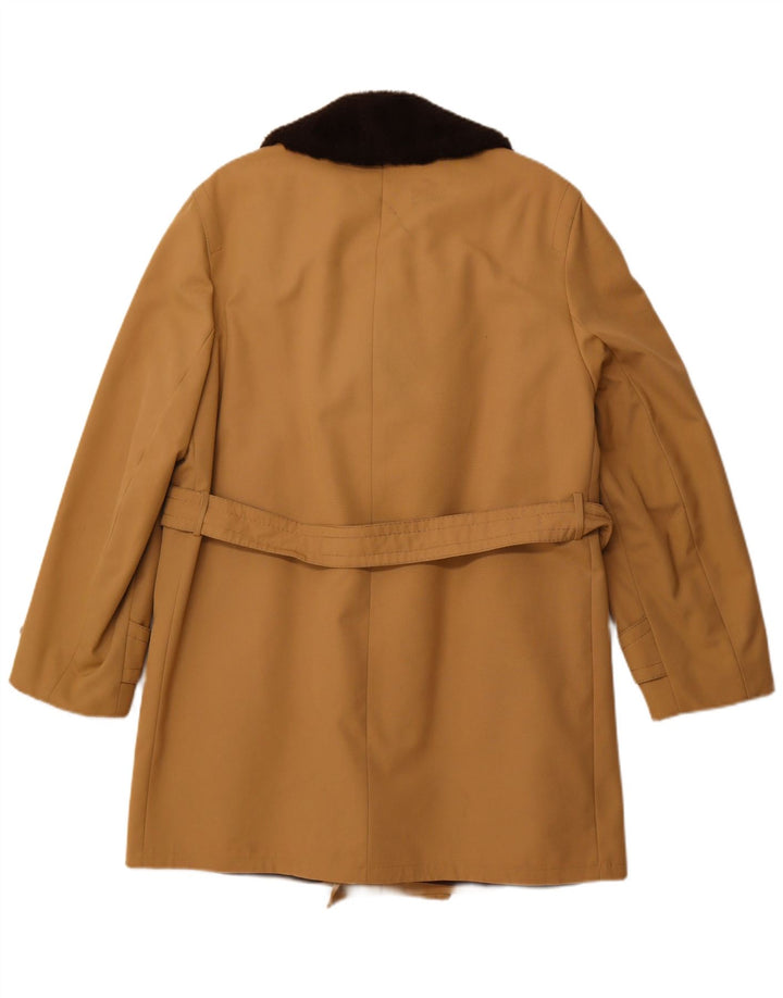 Casaco masculino DIOLEN Sherpa com peito duplo UK 38 sintético marrom médio