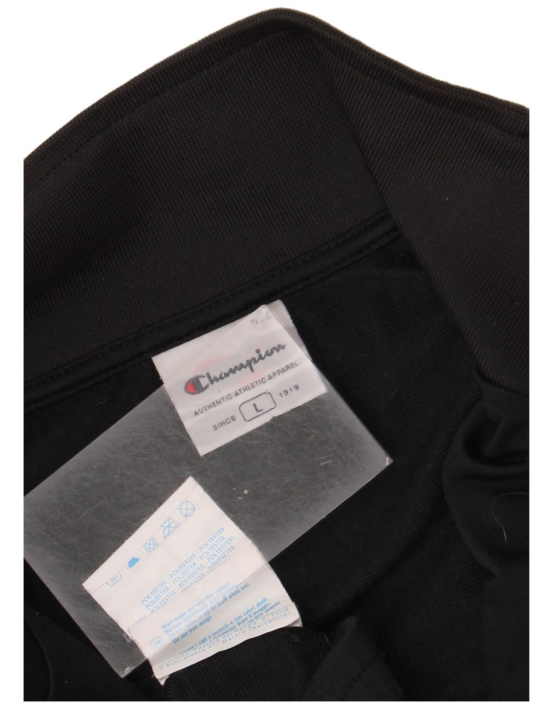 Jaqueta masculina Champion de poliéster grande colorblock preto
