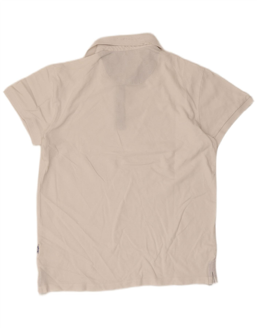 Camisa polo masculina de ajuste regular WRANGLER de algodão branco médio