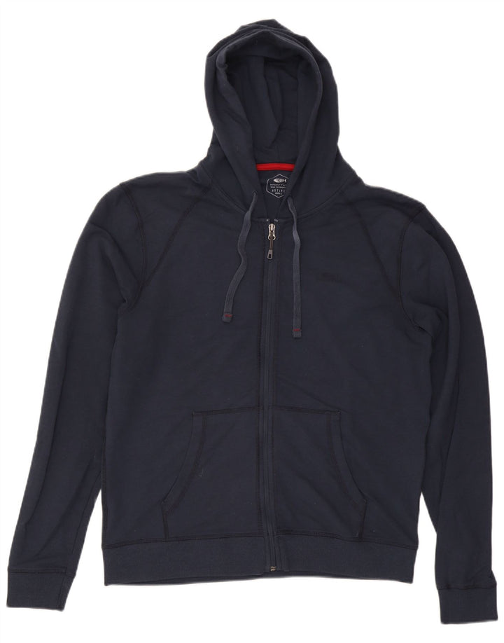 Suéter masculino com capuz e zíper estranho Fish grande viscose azul marinho