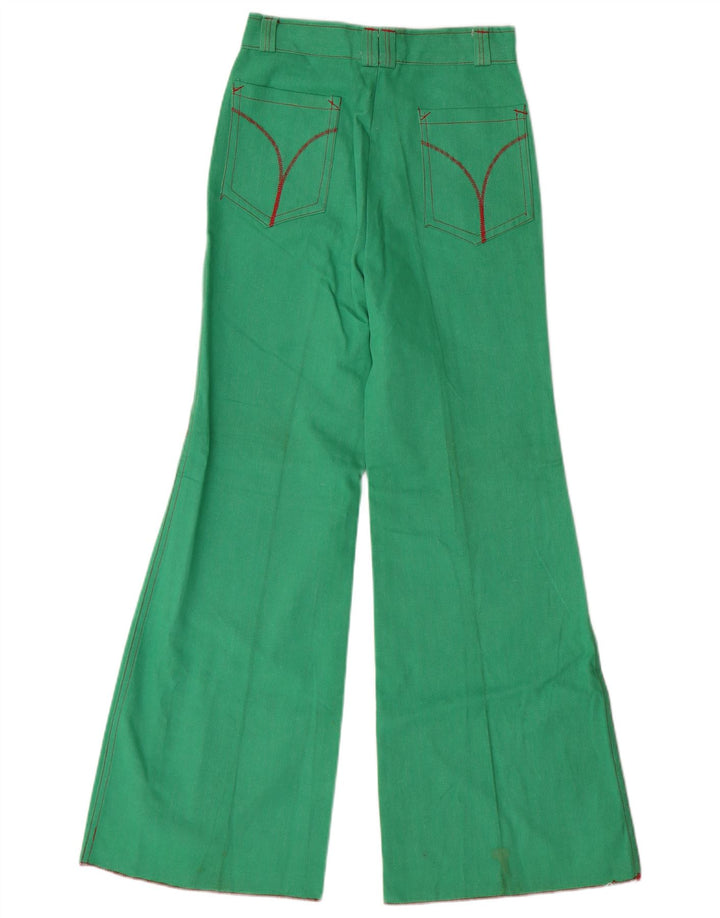 Calça feminina casual chique IT 40 pequena W24 L28 verde