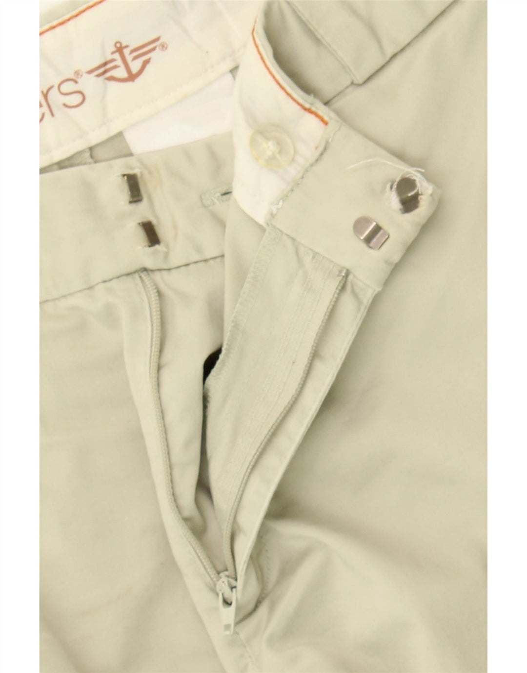 DOCKERS Womens Slim Capri Trousers US 12 Large W34 L20 Green Cotton Vintage Dockers and Second-Hand Dockers from Messina Hembry 