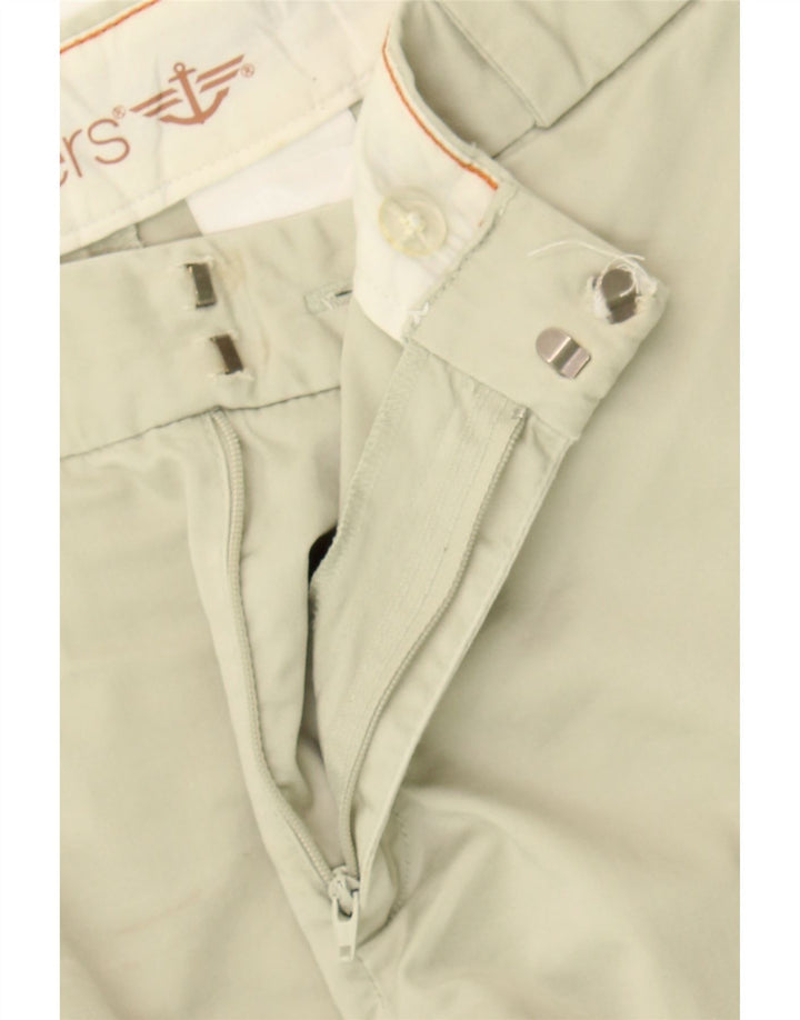 DOCKERS Womens Slim Capri Trousers US 12 Large W34 L20 Green Cotton Vintage Dockers and Second-Hand Dockers from Messina Hembry 