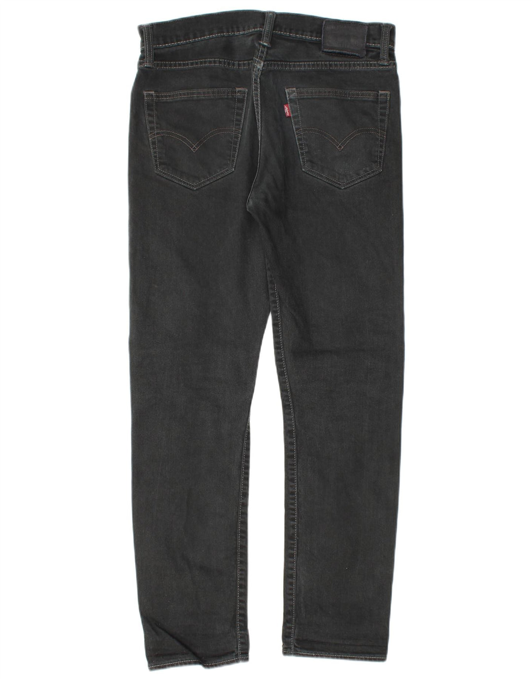 LEVI'S Masculino 522 Straight Jeans W30 L28 Algodão Preto