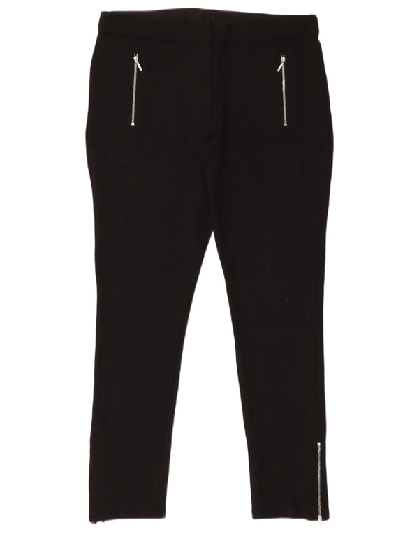Calça feminina skinny casual Marks & Spencer Reino Unido 16 grande W34 L29 preta