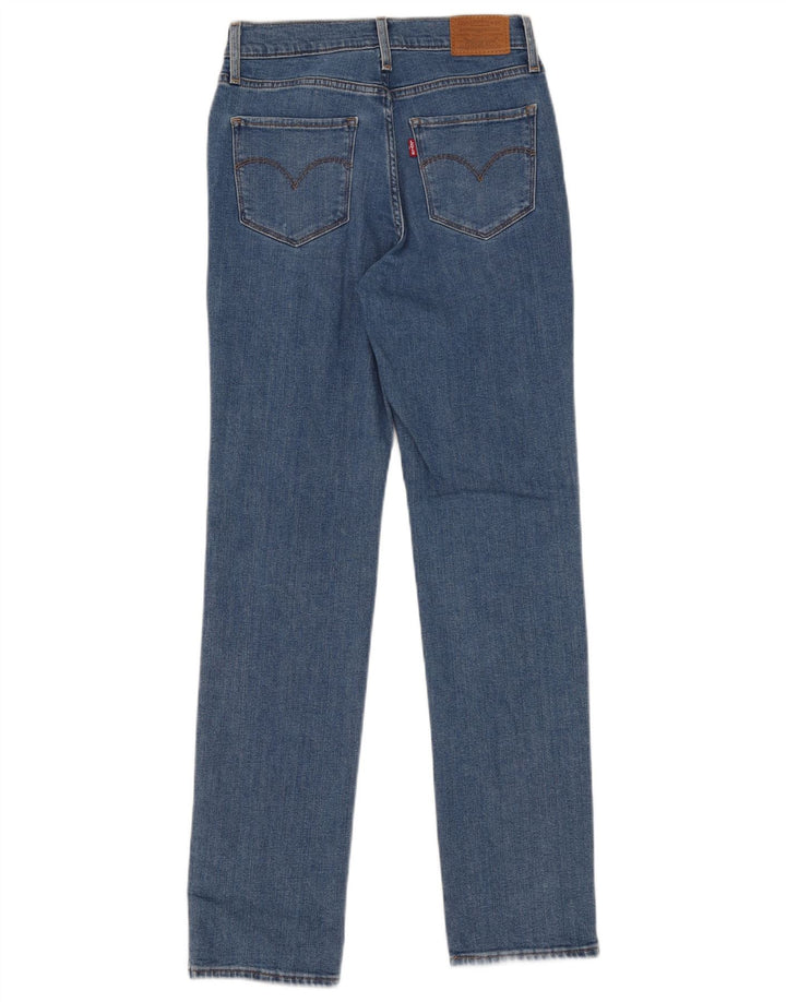 Calça jeans feminina Levi's 724 High Rise Straight W27 L30 Azul
