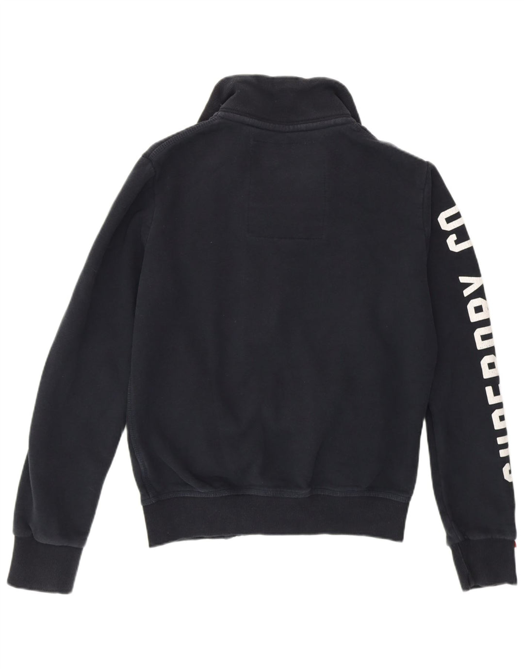 SUPERDRY moletom gráfico masculino jumper pequeno algodão azul marinho