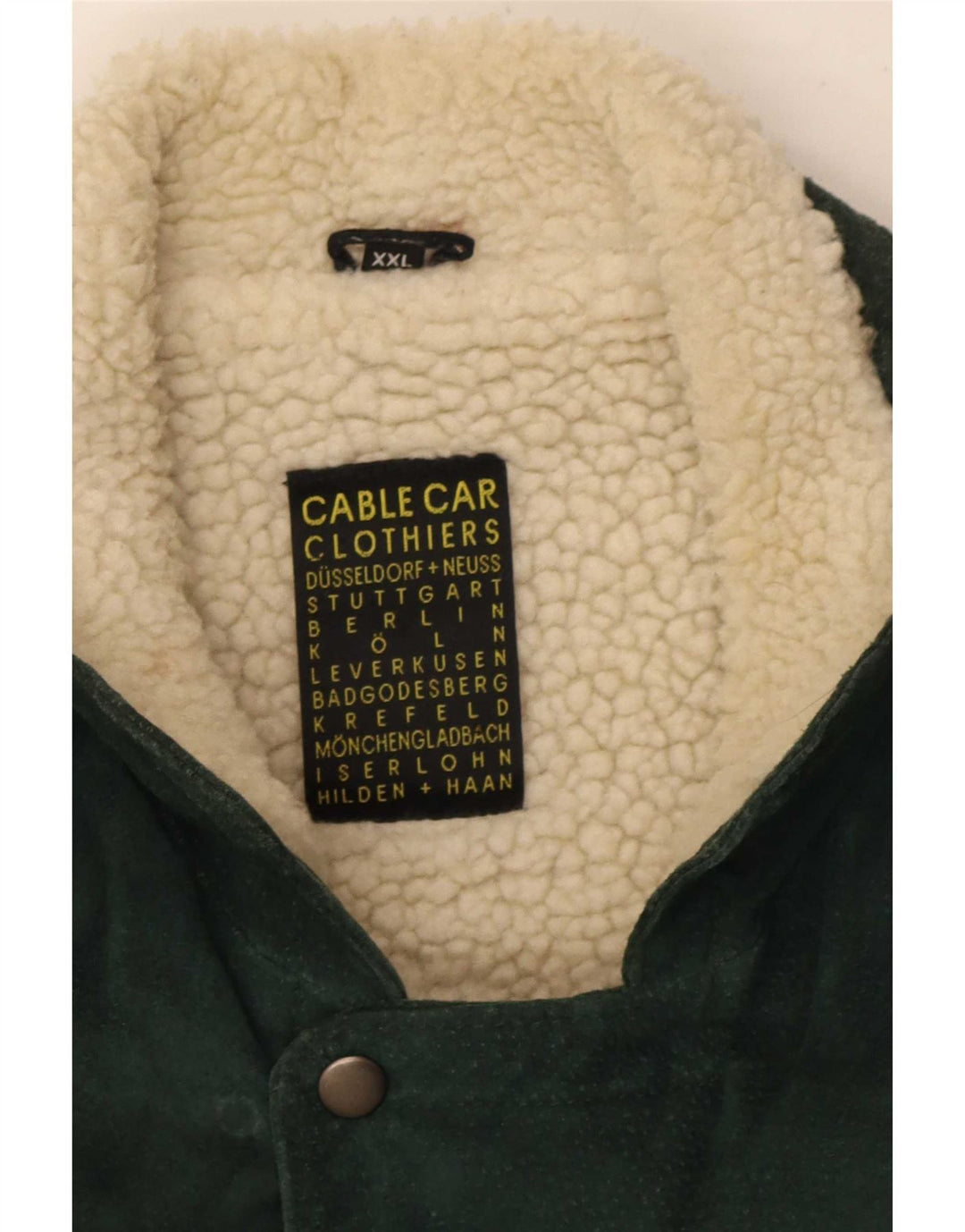 Cable Car Clothiers Mens Shearling Jacket UK 44 2XL Multicolorido Fair Isle