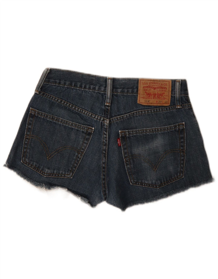 Calça jeans feminina 514 da Levi's W29 algodão azul médio